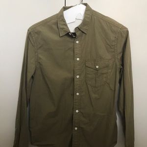 CPO Provisions Olive Green Button Down Shirt